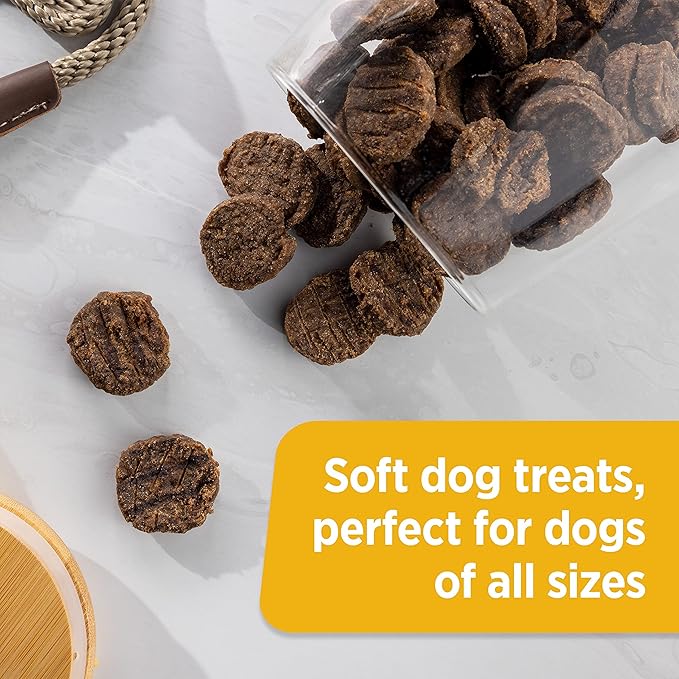 Nutrish Rachael Ray Burger Bites Beef Recipe with Bison Dog Treats, 12 oz. Pouch (Pack of 2)