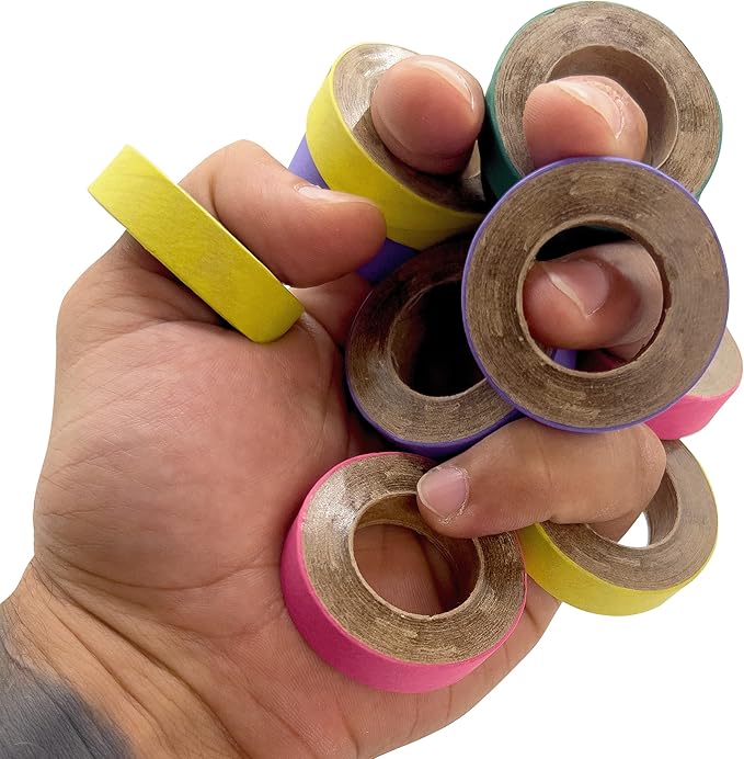 8002 1.75 Pk20 Bird Chew Donut 1.75 Inch by M&M - Compressed Cardboard Shreddable Bagels, Lots of Paper Layers, Brightly Colored Outer Strip, Parrotlet Quaker Conure African Grey