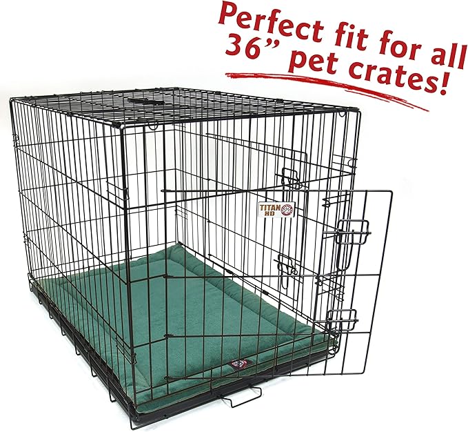 Majestic Pet Orthopedic Memory Foam Dog Crate Mat - Plush Pet Bed Pad for Crates & Kennels | USA Crafted | 36"x23" Villa Marine