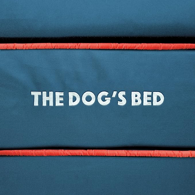The Dog’s Bed Orthopedic Memory Foam Dog Bed, Large Blue & Red Trim USA Center Flag 40x25,Pain Relief for Arthritis, Hip & Elbow Dysplasia, Post Surgery, Supportive, Calming, Waterproof Washable