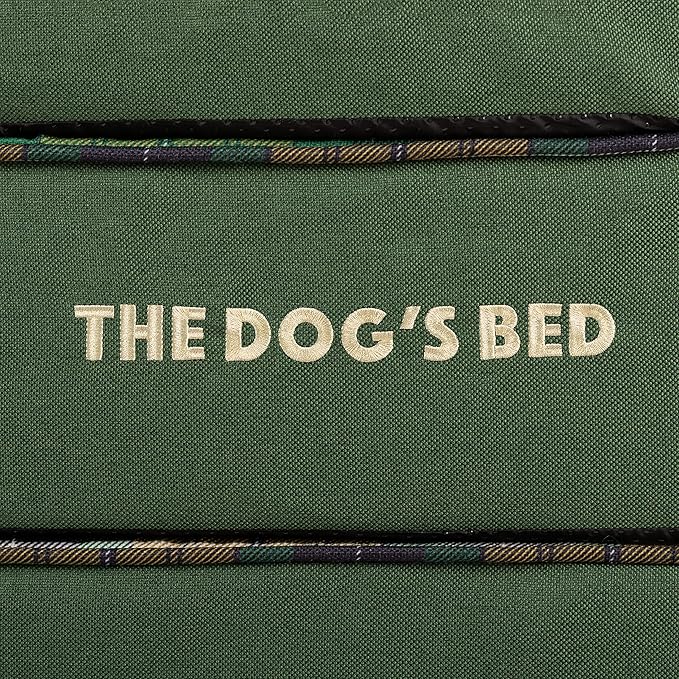 The Dog’s Bed Orthopedic Memory Foam Dog Bed, XL Green Tartan 46x28, Pain Relief for Arthritis, Hip & Elbow Dysplasia, Post Surgery, Lameness, Supportive, Calming, Waterproof Washable Cover