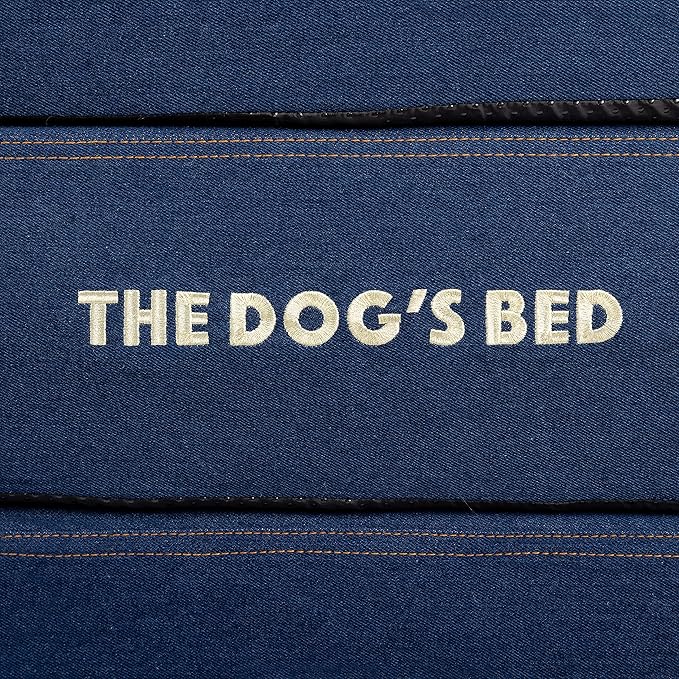 The Dog’s Bed Orthopedic Memory Foam Dog Bed, XXL Blue Denim54x36, Pain Relief for Arthritis, Hip & Elbow Dysplasia, Post Surgery, Lameness, Supportive, Calming, Waterproof Washable Cover